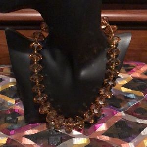 16 inch Amber color necklace